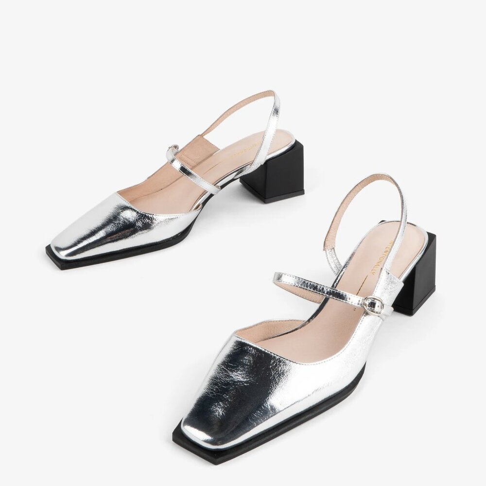 MARCHE METALLIC SLINGBACK MARY JANE
